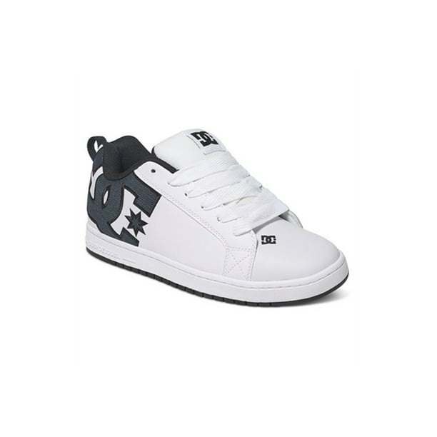 DC Court Graffik Mens White Leather Skate Shoes Trainers Size 7-15